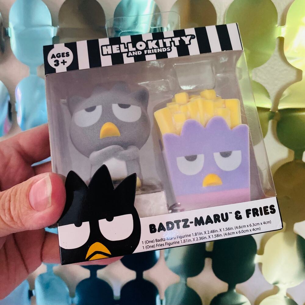 Hello Kitty Badtz-Maru Figure & French Fries